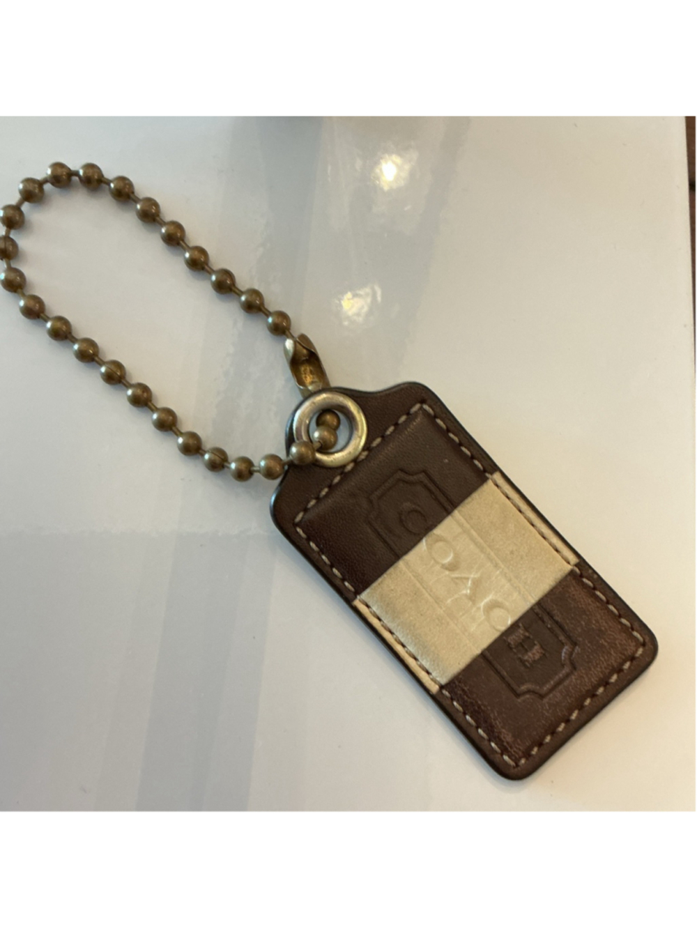 Coach Vintage Two Tone Bag Tag